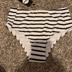 High rise bikini bottom